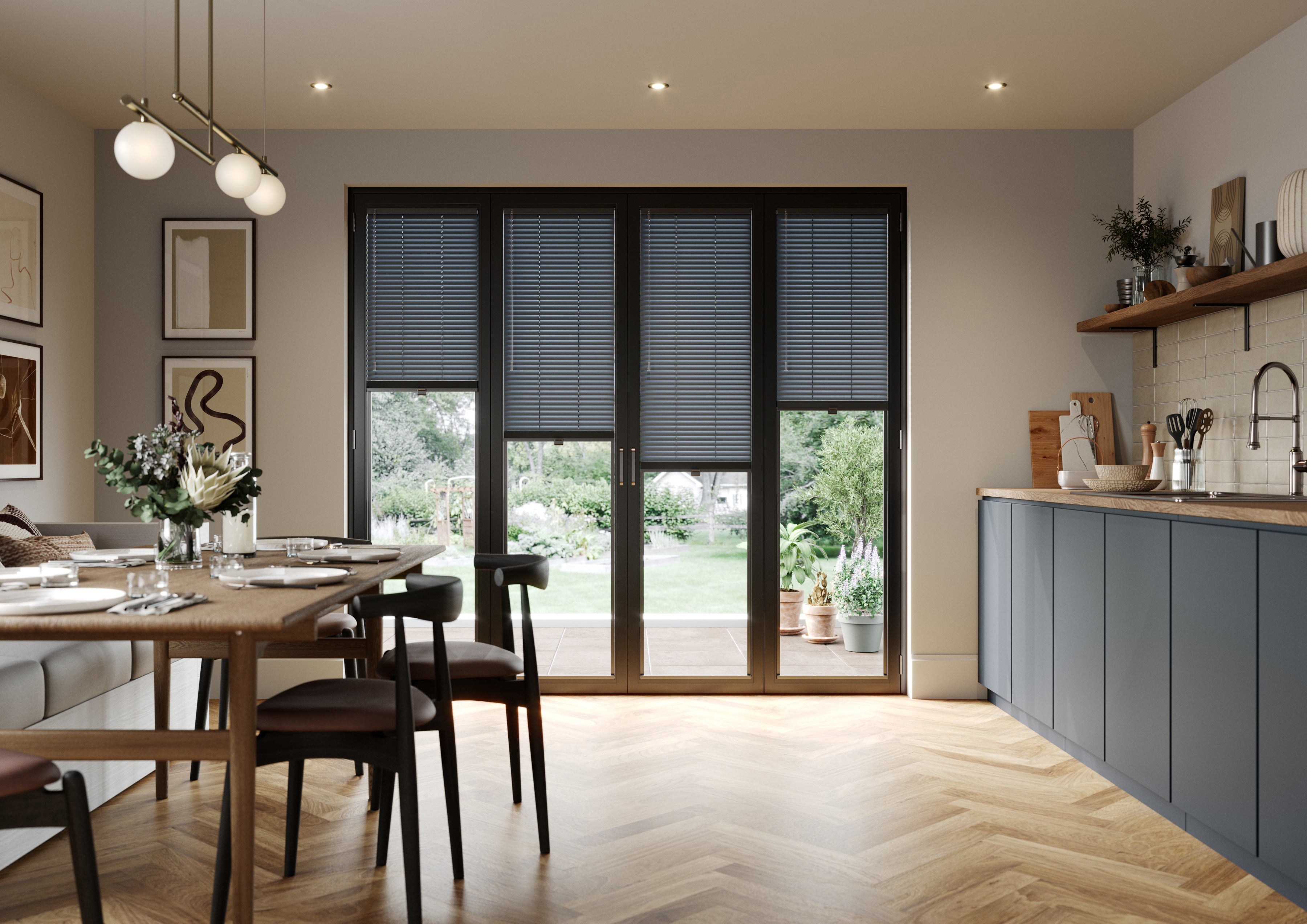 Premium British Made to Measure Aluminium Venetian Blinds | No Drill Blinds for Windows & Doors – Stick Fit | Easy Fit Adhesive – Thermal, Cordless, UK Made & Child Safe