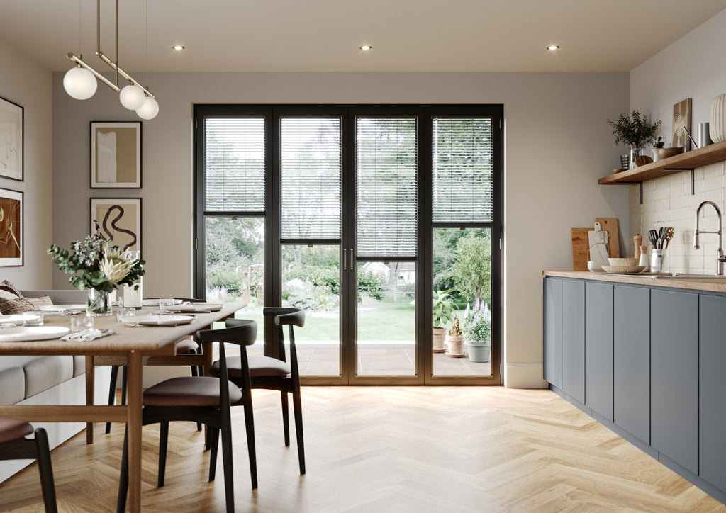 Premium British Made to Measure Aluminium Venetian Blinds | No Drill Blinds for Windows & Doors – Stick Fit | Easy Fit Adhesive – Thermal, Cordless, UK Made & Child Safe