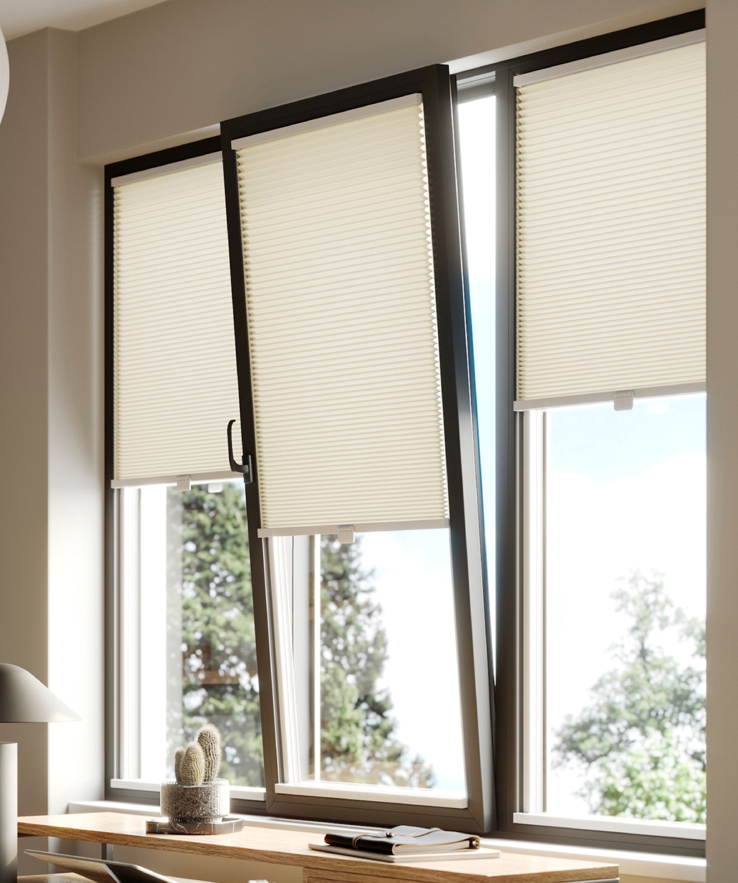 Premium British Made to Measure Blackout No Drill Blinds for Windows & Doors – Honeycomb Cellular Stick Fit Blinds | Easy Fit Adhesive – Thermal, Cordless, UK Made & Child Safe