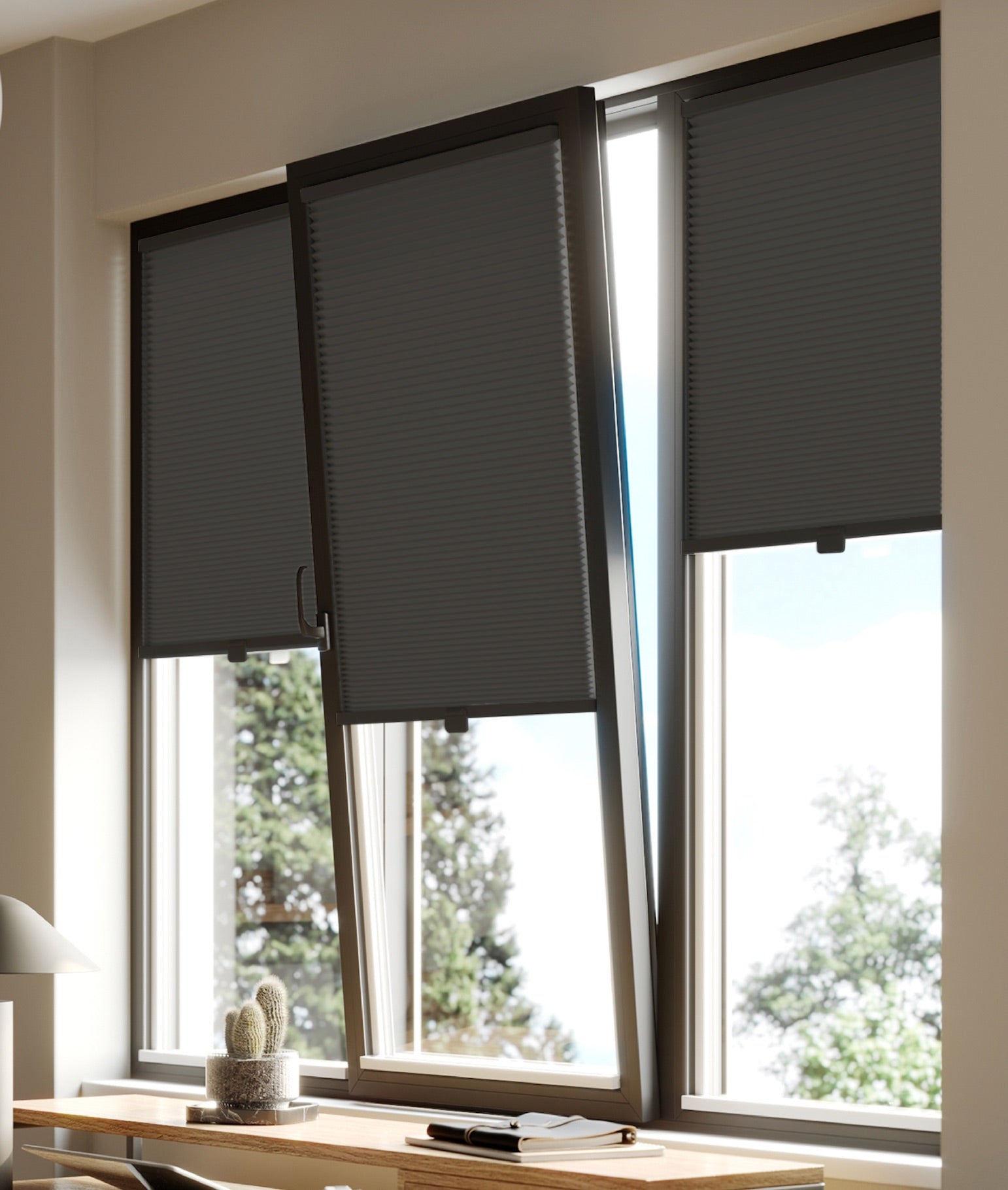 Premium British Made to Measure Blackout No Drill Blinds for Windows & Doors – Honeycomb Cellular Stick Fit Blinds | Easy Fit Adhesive – Thermal, Cordless, UK Made & Child Safe