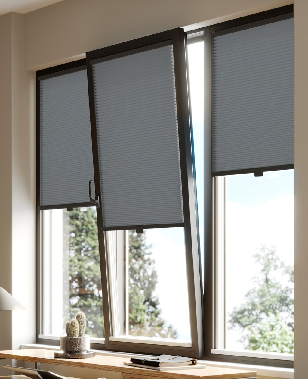 Premium British Made to Measure Blackout No Drill Blinds for Windows & Doors – Honeycomb Cellular Stick Fit Blinds | Easy Fit Adhesive – Thermal, Cordless, UK Made & Child Safe